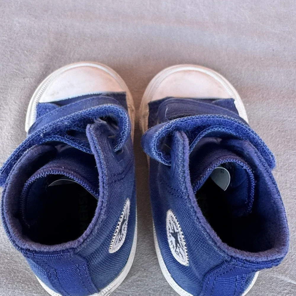 Size 4c - Converse Chuck Taylor II All‎ Star High Top Infant/Toddler Shoes Blue